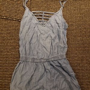 Blue jean materiel romper size m